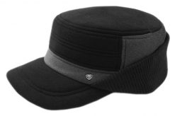 Czapka Jesienno-Zimowa Czarno-Szara Ciepła Męska z Daszkiem Patrolówka -Pako Jeans. Czarne czapki z daszkiem Pako Jeans, na zimę, bez wzorów, z jeansu. Za 65.00 zł.