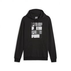Bluza sportowa męska Puma Ess+ Logo Lab. Czarne bluzy z kapturem Puma, l, bez wzorów, z kapturem. Za 339.99 zł.