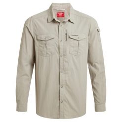 Męska Koszula Z Długim Rękawem Adventure III Nosilife. Brązowe koszule Craghoppers, m, bez wzorów, bez kołnierzyka, bez ramiączek. Za 378.99 zł.