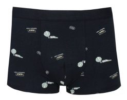 Obcisłe Bokserki, Majtki z Elastanem - Alties - Czarne, Wzór w Balony. Czarne bokserki Alties, l, bez wzorów, z bawełny. Za 35.00 zł.