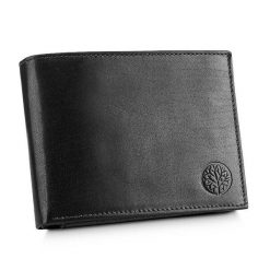 Portfel męski BETLEWSKI BPM-VTCC-68 CZARNY. Czarne portfele Betlewski, bez wzorów, ze skóry. Za 139.99 zł.