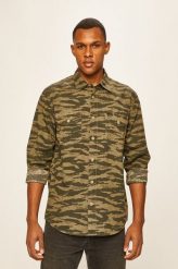 LEE WORKER SHIRT MĘSKA KOSZULA UTILITY GREEN L68HDYNG 112117128. Zielone koszule Lee, l, bez wzorów, bez kołnierzyka, bez ramiączek. Za 129.99 zł.
