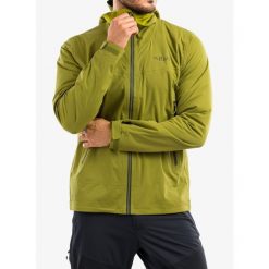 Kurtka z membraną męska Rab Kinetic 2.0 Jacket. Czerwone kurtki RAB, m, bez wzorów, bez kaptura. Za 749.99 zł.