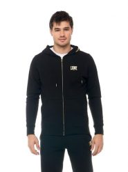 Leone New Gold męska bluza z kapturem zapinana na zamek. Czarne bluzy z kapturem LEONE 1947 APPAREL, m, bez wzorów, z kapturem. Za 147.31 zł.
