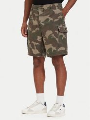 Aeronautica Militare Szorty materiałowe 261BE0281UCT04296 Zielony Regular Fit. Zielone szorty Aeronautica Militare, m, bez wzorów, z bawełny. Za 749.99 zł.