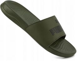 Klapki na basen męskie Puma Popcat 20 zielone. Zielone klapki Puma, z materiału. Za 89.00 zł.