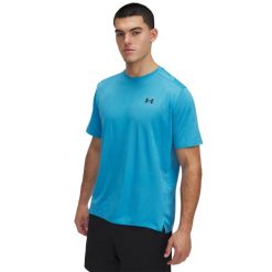 T-Shirt Under Armour Ua Tech Vent Jcqrd Ss Dorosłych. Niebieskie t-shirty sportowe Under Armour, bez wzorów, bez ramiączek, na fitness i siłownię. Za 172.80 zł.