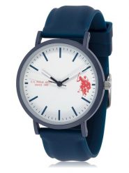 U.S. Polo Assn. Zegarek kwarcowy w kolorze granatowo-białym rozmiar: onesize. Niebieskie, analogowe zegarki U.S. Polo Assn., sztuczne. Za 86.99 zł.