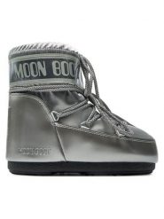 Moon Boot Śniegowce 80D1409350 Srebrny. Szare śniegowce Moon Boot, ze skóry, bez zapięcia. Za 719.00 zł.