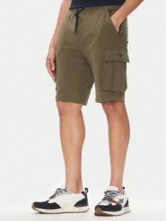 Aeronautica Militare Szorty sportowe 251BF025F459 Khaki Regular Fit. Brązowe krótkie spodenki sportowe Aeronautica Militare, m, bez wzorów, z bawełny. Za 479.99 zł.