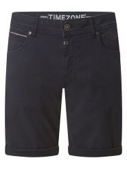 Timezone Szorty dżinsowe "Scotty" - Slim fit - w kolorze czarnym rozmiar: W30. Czarne szorty Timezone, bez wzorów, z jeansu, klasyczne. Za 127.05 zł.