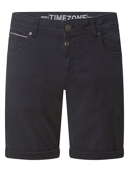 Timezone Szorty dżinsowe "Scotty" - Slim fit - w kolorze czarnym rozmiar: W34. Czarne szorty Timezone, bez wzorów, z jeansu, klasyczne. Za 149.31 zł.