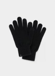 PAKO LORENTE – Czarne rękawiczki męskie. Czarne rękawiczki Pako Lorente, na zimę, bez wzorów, z wełny. Za 39.99 zł.