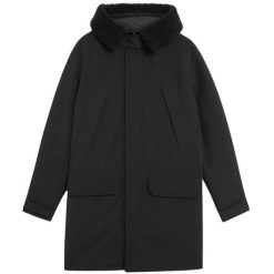Kurtka parka na chłodne dni Lyle & Scott. Czarne kurtki LYLE AND SCOTT, na zimę, l, bez wzorów, z materiału, bez kaptura. Za 663.00 zł.