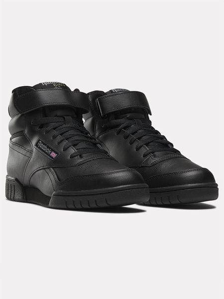 Reebok Skórzane sneakersy "EX-O-FIT" w kolorze czarnym rozmiar: 45. Czarne buty sportowe casual Reebok, bez wzorów, bez zapięcia. Za 170.47 zł.