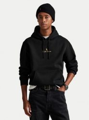 Polo Ralph Lauren Bluza 710981781001 Czarny Regular Fit. Czarne bluzy Polo Ralph Lauren, m, bez wzorów, z bawełny, bez kaptura. Za 919.99 zł.