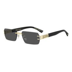 Okulary przeciwsłoneczne DSQUARED2 D2 0189/S J5G dla mężczyzn, rozmiar 57 mm. Szare okulary przeciwsłoneczne Dsquared, prostokątne. Za 1,513.20 zł.
