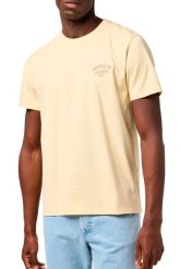 MESKA KOSZULKA WRANGLER SMALL LOGO TEE BANANA CREPE 112362774. T-shirty Wrangler, xl, bez wzorów, bez kołnierzyka, bez ramiączek. Za 79.99 zł.