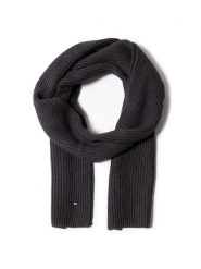 Tommy Hilfiger Szalik Pima Cotton Scarf AM0AM06546 Szary. Szare szaliki Tommy Hilfiger, bez wzorów, z materiału. Za 269.99 zł.
