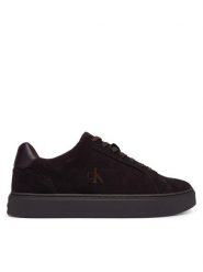 Calvin Klein Sneakersy Classic Cupsole Laceup Su YM0YM01434 Bordowy. Czerwone buty sportowe casual CALVIN KLEIN, bez wzorów, ze skóry, bez zapięcia. Za 409.99 zł.