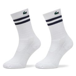 Skarpety wysokie unisex Lacoste. Białe skarpety LACOSTE, bez wzorów. Za 79.99 zł.