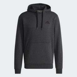 Bluza z kapturem Essentials Fleece. Szare bluzy z kapturem Adidas, bez wzorów, z kapturem. W wyprzedaży za 183.20 zł.