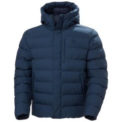 Kurtka z kapturem Helly Hansen Alby Puffy. Niebieskie kurtki Helly Hansen, bez wzorów, z puchu, z kapturem. W wyprzedaży za 1,029.50 zł.
