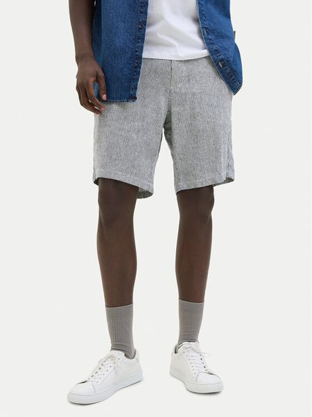 Jack & Jones Szorty materiałowe Tace Mykonos 12269376 Niebieski Tapered Fit. Niebieskie szorty Jack & Jones, m, bez wzorów, ze lnu. Za 109.99 zł.