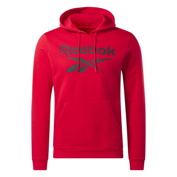 Bluza męska Reebok Identity Big Logo Fleece Hoodie. Czarne bluzy Reebok, m, bez wzorów, bez kaptura. Za 269.00 zł.