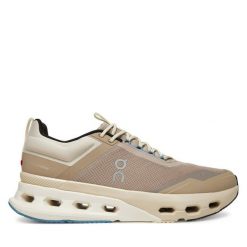 Buty na siłownię On. Brązowe buty sportowe casual On, bez wzorów, bez zapięcia. Za 699.99 zł.