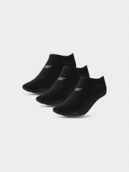 4F Skarpetki krótkie (3-pack) męskie - czarne 43-46. Czarne skarpety 4F, bez wzorów, z bawełny. Za 49.99 zł.