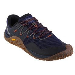 Buty do biegania męskie, Merrell Trail Glove 7. Brązowe buty do biegania Merrell, bez wzorów, z gumy, bez zapięcia, do biegania. Za 724.00 zł.