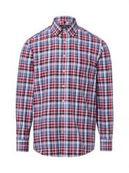 Nils Sundström Męska koszula casual Mężczyźni Regular Fit Bawełna czerwony|niebieski, S. Czerwone koszule Nils Sundström, m, bez wzorów, z bawełny, bez kołnierzyka, bez ramiączek. Za 199.95 zł.