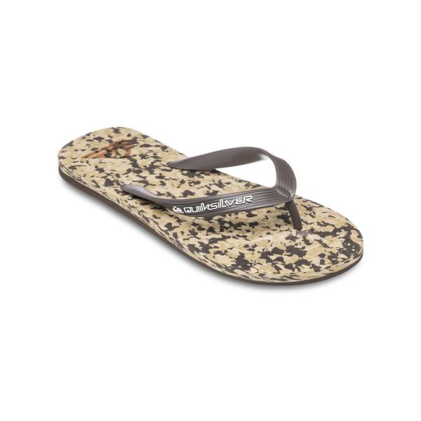 Klapki japonki dla Mężczyzn MOLOKAI RECYCLED. Brązowe klapki Quiksilver, z gumy. Za 94.99 zł.