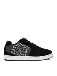 DC Sneakersy EO-NET DC01774006 Czarny. Czarne buty sportowe casual DC, bez wzorów, z nubiku, bez zapięcia. Za 169.99 zł.