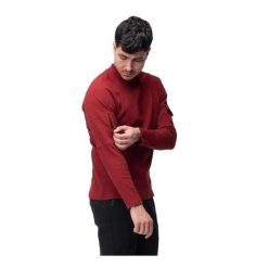 Bluza Męska Clayson. Czerwone bluzy z kapturem IGUANA, m, bez wzorów, z bawełny, z kapturem. Za 204.99 zł.