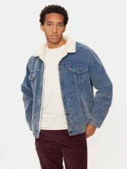 Levi's® Kurtka jeansowa Trucker A5784-0016 Niebieski Relaxed Fit. Niebieskie kurtki m, bez wzorów, z bawełny, bez kaptura. Za 459.99 zł.