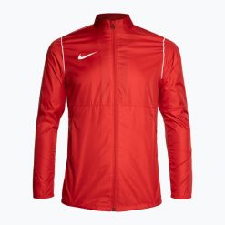 Kurtka piłkarska męska Nike Park 20 Rain Jacket. Czerwone kurtki Nike, m, bez wzorów, bez kaptura. Za 160.00 zł.