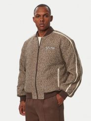 Guess Kurtka bomber Z6BL01 W4746 Brązowy Regular Fit. Brązowe kurtki Guess, m, z aplikacjami, z syntetyku, bez kaptura. Za 694.99 zł.