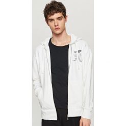 Rozpinana bluza z kapturem - Biały. Bluzy marki Reserved. Za 89.99 zł.