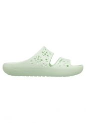 Klapki Dla Dorosłych Crocs Classic Floral Cut Out Sandal. Zielone klapki Crocs, z materiału. Za 159.99 zł.