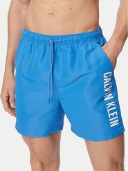 Calvin Klein Swimwear Szorty kąpielowe LV00N61047 Niebieski Regular Fit. Niebieskie kąpielówki Calvin Klein Swimwear, m, bez wzorów, z syntetyku. Za 289.99 zł.