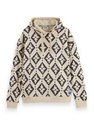 Scotch & Soda Bluza w kolorze beżowo-czarnym rozmiar: XL. Brązowe bluzy z kapturem Scotch & Soda, xl, bez wzorów, z bawełny, z kapturem. Za 232.23 zł.