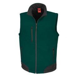 Męska Oddychająca Kurtka Przeciwdeszczowa Softshell Bodywarmer. Czarne kurtki RESULT, m, bez wzorów, z softshellu, bez kaptura. Za 177.99 zł.