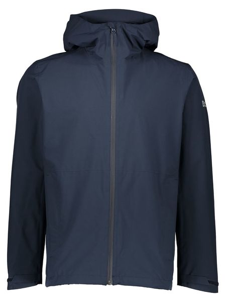 Jack Wolfskin Kurtka przeciwdeszczowa "Pack & Go" w kolorze granatowym rozmiar: M. Niebieskie kurtki outdoor i hardshell Jack Wolfskin, m, bez wzorów, outdoorowe. Za 279.78 zł.