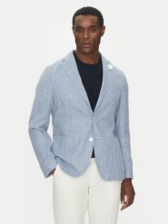 BOSS Marynarka C-Hanry-252 50540742 Błękitny Slim Fit. Niebieskie garnitury Boss, do pracy, m, bez wzorów, z bawełny, biznesowe. Za 1,599.00 zł.