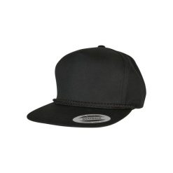 Czapka z popeliny Flexfit YP Clacssic. Czarne czapki z daszkiem FLEXFIT, bez wzorów, z bawełny. Za 67.40 zł.