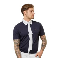 Koszula jeździecka Premier Equine Antonio. Białe koszule PREMIER EQUINE, m, bez wzorów, z materiału, bez kołnierzyka, bez ramiączek. Za 307.50 zł.