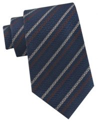 Krawat Męski - Angelo di Monti - Paski (Prążki), Granatowe Tło. Niebieskie krawaty i muchy Angelo di Monti, bez wzorów, z tkaniny. Za 45.00 zł.