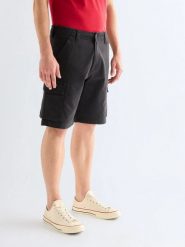 MESKIE SZORTY WRANGLER PK CARGO SHORT CAVIAR 112378911. Szorty Wrangler, bez wzorów, z materiału. Za 149.99 zł.